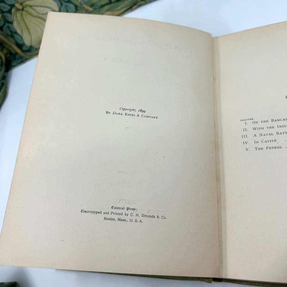 Antique When Dewey Came to Manila James Otis American History 1899 Book Novel